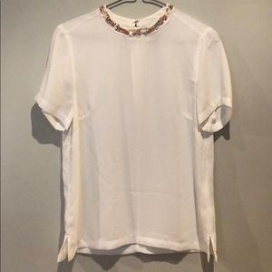 NWOT Beaded Collared Shirt
